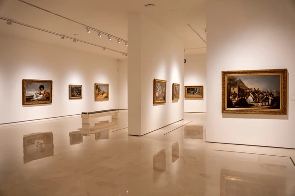 Contemporary Art Museum Setting